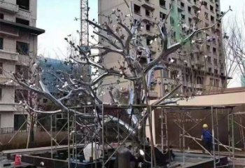 楓樹雕塑精選,室外雕塑,不銹鋼楓樹雕塑預定