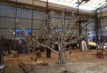 楓樹雕塑優選,街頭藝術,不銹鋼楓樹雕塑精選