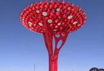 大型樹干雕塑公司,花園小品,不銹鋼樹干雕塑常用