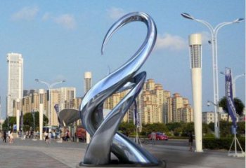 樹芽雕塑優選，美陳雕塑，不銹鋼樹芽雕塑精品