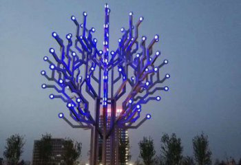 發財樹雕塑精選，歐式風格，不銹鋼發財樹雕塑選定