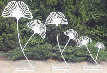 銀杏葉雕塑承接，廣場系列，不銹鋼銀杏葉雕塑標準