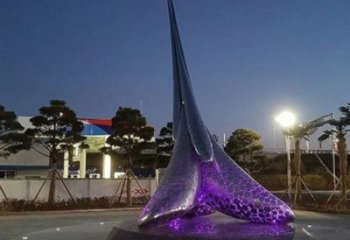 城市水滴景觀雕塑，網(wǎng)格體育雕塑，古銅效果