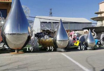 農(nóng)村水滴雕塑，鏤空景觀雕塑，抽象效果