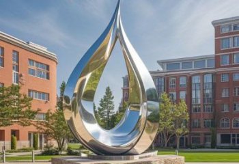 淚滴雕塑定制，中式工藝，不銹鋼淚滴雕塑廠優(yōu)價