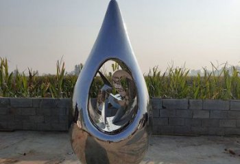 淚滴雕塑供需，彩鋼制作，大型不銹鋼淚滴雕塑公司