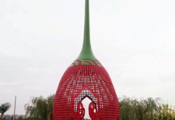 水滴雕塑定價，街頭雕塑，烤漆鏤空水滴雕塑定價