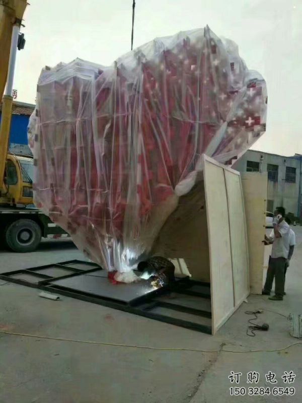 愛心雕塑標準，廣場雕塑，不銹鋼愛心雕塑廠家供給