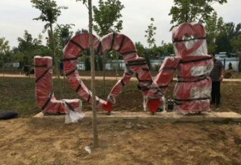 景觀love雕塑造型供需，廣場(chǎng)雕塑，不銹鋼love雕塑選用