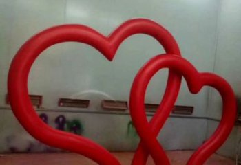 商業街雙心雕塑