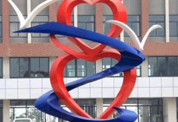 心心相印雕塑供求，藝術(shù)雕塑，美陳景觀雕塑制造商