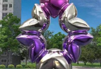 心心相印雕塑制作，村標(biāo)概念，鍛鋼雕塑專供