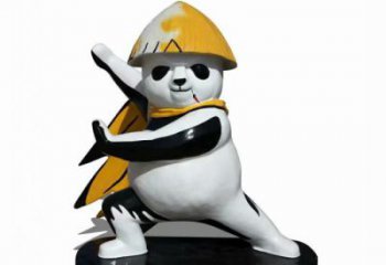 景區熊貓雕塑供給，美陳雕塑，彩繪熊貓雕塑廠家供求