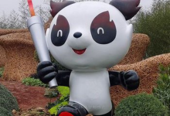 熊貓雕塑供給，中式工藝，卡通藝術熊貓雕塑精品