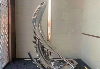 羽毛雕塑標準，廣場雕塑，鏡面羽毛雕塑廠家供給