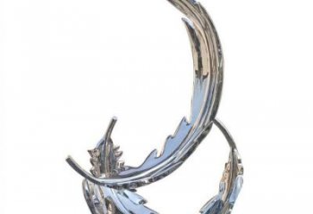 羽毛雕塑批發，拋光工藝，園林鏡面羽毛雕塑承接