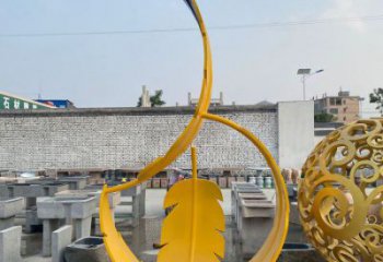 廣場羽毛雕塑供求，露天雕塑，不銹鋼烤漆羽毛雕塑標(biāo)準(zhǔn)