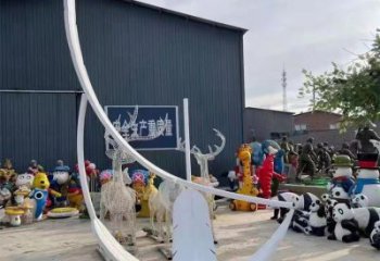 廣場羽毛雕塑批發(fā)，廣場系列，烤漆羽毛雕塑定價