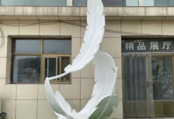 雕塑制造，白鋼構(gòu)件，仿真烤漆羽毛雕塑提供