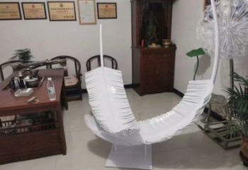 烤漆羽毛雕塑