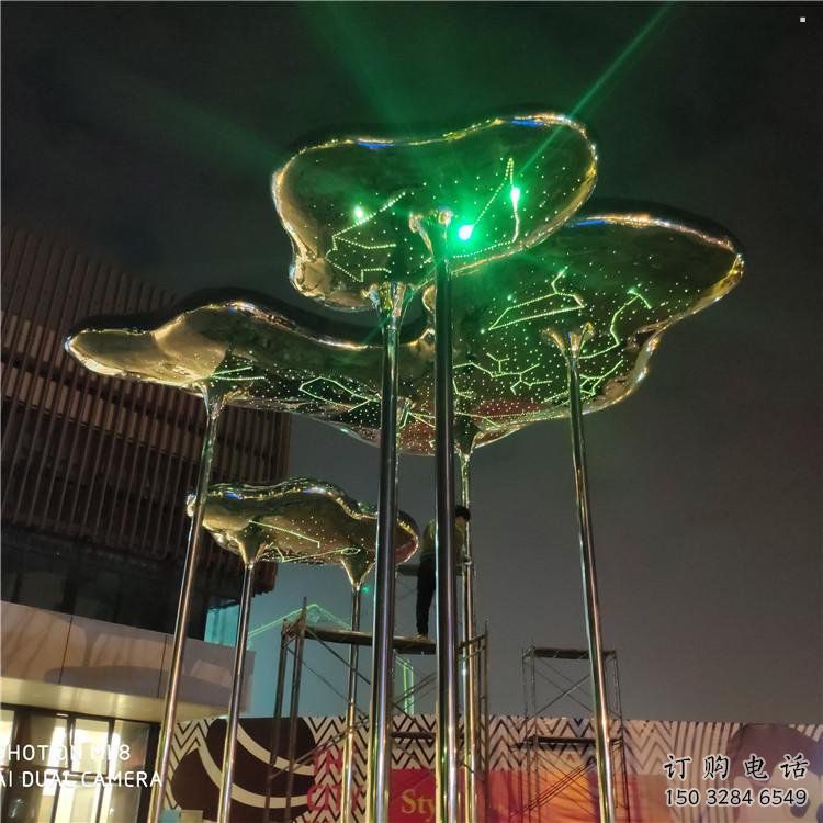 制造祥云雕塑定價(jià)，地標(biāo)擺件，烤漆不銹鋼祥云雕塑精選