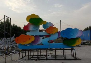 祥云雕塑精選，陸地擺件，烤漆祥云雕塑廠家