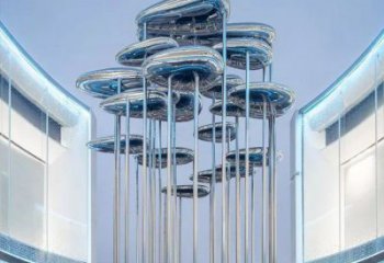 祥云雕塑通用，街景小品，不銹鋼祥云雕塑制造廠家