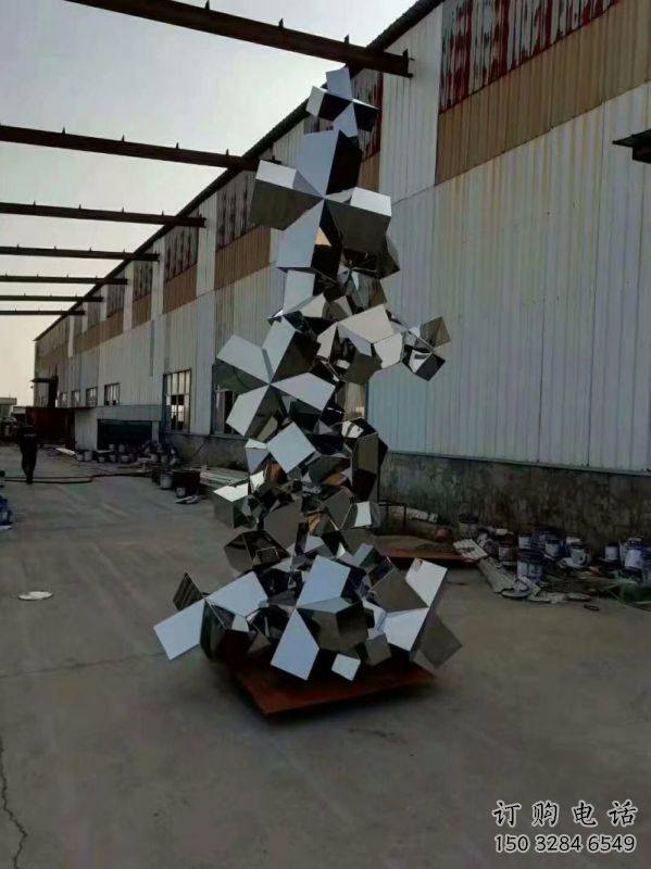 庭院景觀石雕塑，鍍金歐式雕塑，網格形式