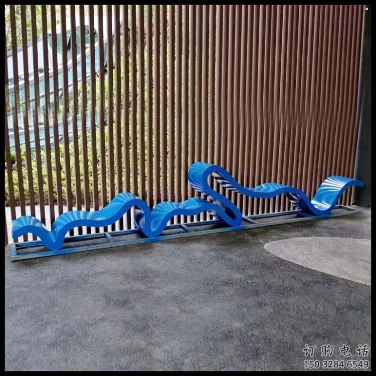 幾何藝術坐凳雕塑生產制作，抽象原理設計