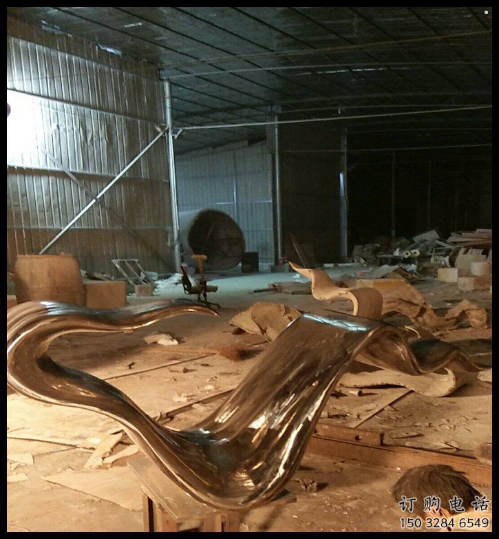 室內(nèi)飄帶雕塑