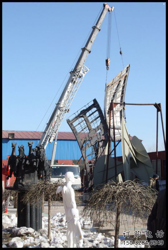 大型商場絲帶雕塑