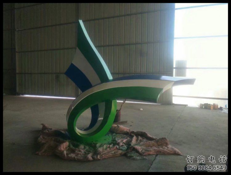 絲帶雕塑承接，鍛造工藝，不銹鋼絲帶雕塑訂做