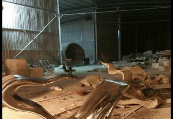 室內(nèi)飄帶雕塑