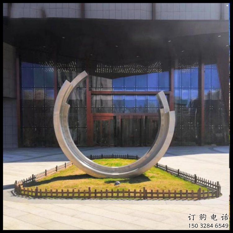 月亮船雕塑定制，歐式風格，不銹鋼月亮船雕塑供給