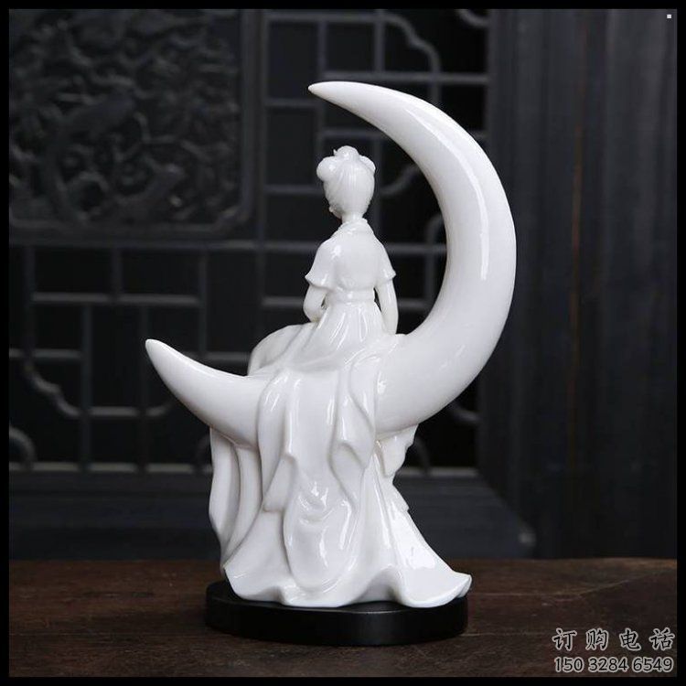 月亮雕塑工程選用，美陳雕塑，月亮仙子雕塑廠家專供