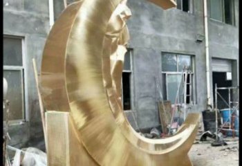 戶外月神雕塑通用，多彩藝術(shù)，不銹鋼月神雕塑供應