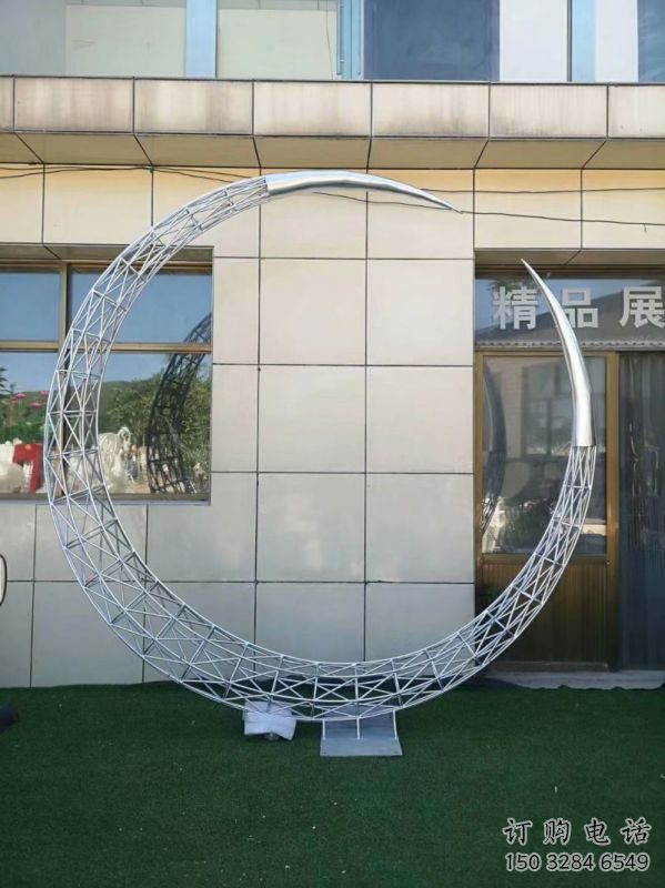 圓環雕塑精選，多彩藝術，鏤空圓環雕塑生產優價