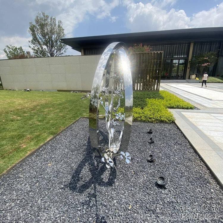 圓環(huán)樹雕塑標準，戶外雕塑，不銹鋼圓環(huán)樹雕塑選定