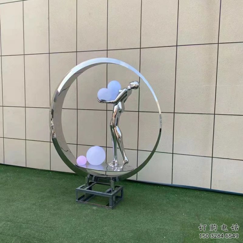 仙子景觀雕塑常用，酒店擺件，圓環(huán)仙子雕塑觀賞型