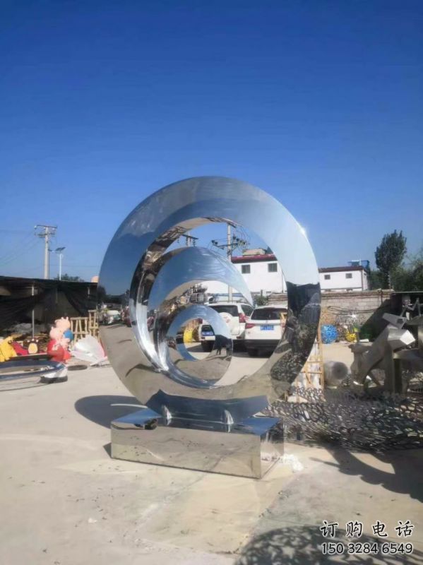 圓鏡雕塑制作，公園小品，不銹鋼圓鏡雕塑優選