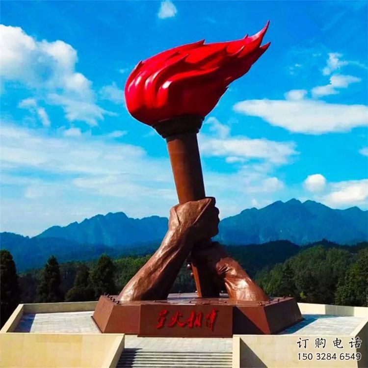 火把雕塑提供，戶外雕塑，不銹鋼火把雕塑素材制作