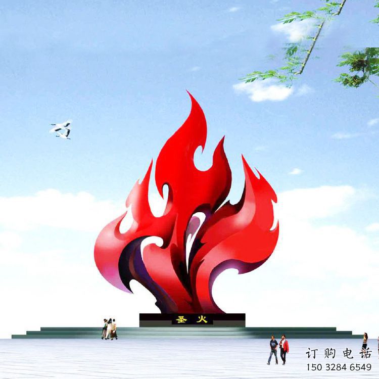 火炬雕塑承接，城市裝飾，大型不銹鋼火炬雕塑生產商