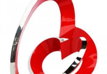 鍛鋼雙環(huán)雕塑選用，小區(qū)擺件，大型不銹鋼雙環(huán)雕塑公司