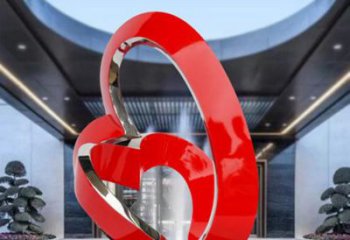 雙環(huán)雕塑工廠優(yōu)選，城市裝飾，不銹鋼雙環(huán)雕塑供給