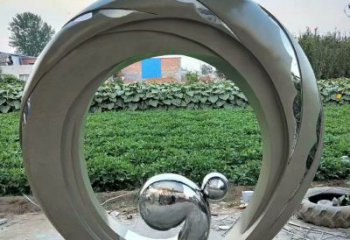 圓環(huán)雕塑優(yōu)選，室外雕塑，不銹鋼圓環(huán)雕塑優(yōu)選