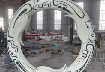 圓環方案精品，景觀雕塑，烤漆圓環雕塑生產商