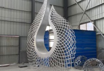 小圓環雕塑訂做，校園雕塑，鏤空圓環雕塑廠家