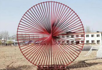 圓環(huán)雕塑定價(jià)，拉絲工藝，鏤空?qǐng)A環(huán)雕塑制作廠家