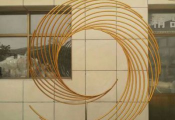 圓環雕塑供求，露天雕塑，鏤空圓環雕塑制作