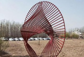 圓環雕塑供求，美陳雕塑，鏤空圓環雕塑制造